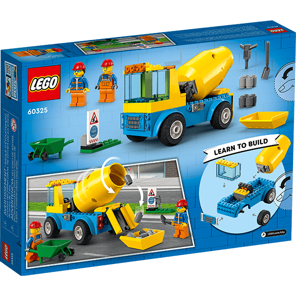 Discontinued LEGO® City 60325 Cement Mixer Truck