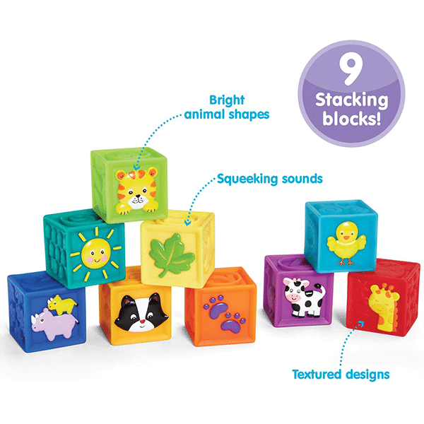 Kidoozie Squeak and Stack Blocks