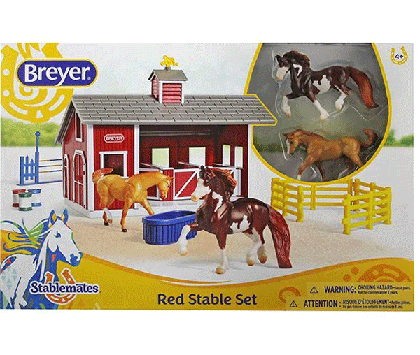 Breyer Reeves Red Stable Playset