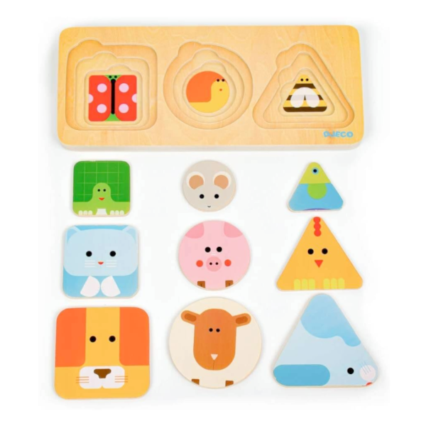 Djeco Anima Basic 3 Layer Puzzle