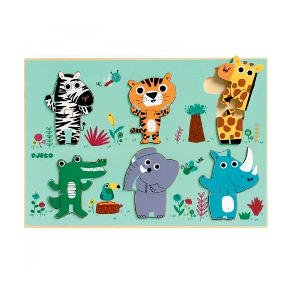Djeco Wooden Puzzle - Coucou-Croco