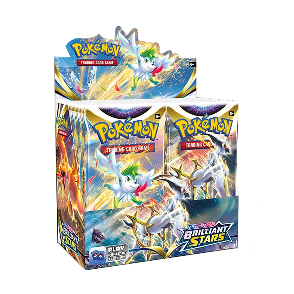 Pokémon Sword and Shield 9 Brilliant Stars Booster Box (Full Booster Box of 36)