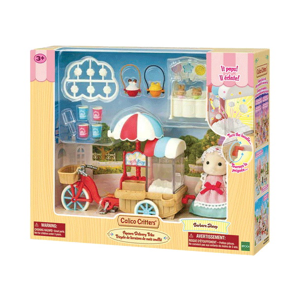 Calico Critters Popcorn Delivery Trike