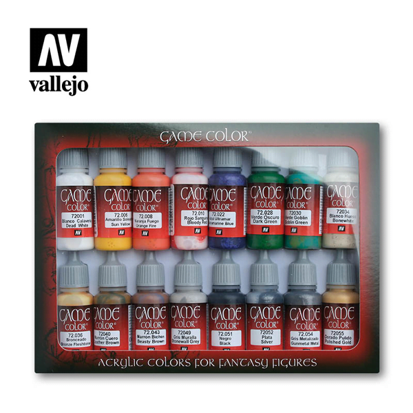 Vallejo Paints Introduction Set of 16 Game Colours