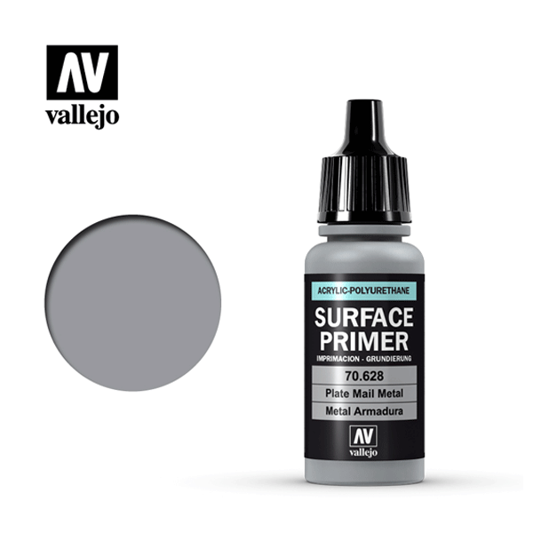 Vallejo Paints Surface Primer Plate Mail Metal 17mL