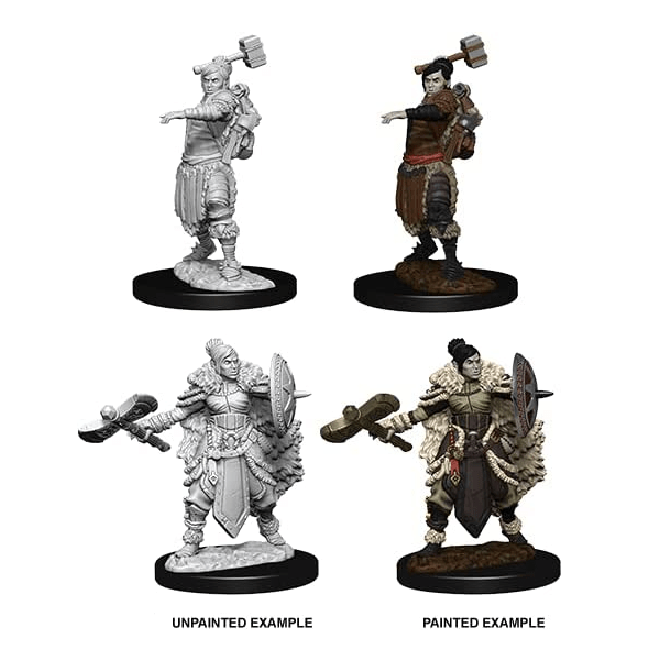 D&D Nolzur's Marvelous Unpainted Miniatures: Wave 9 Half-Orc Female Barbarian