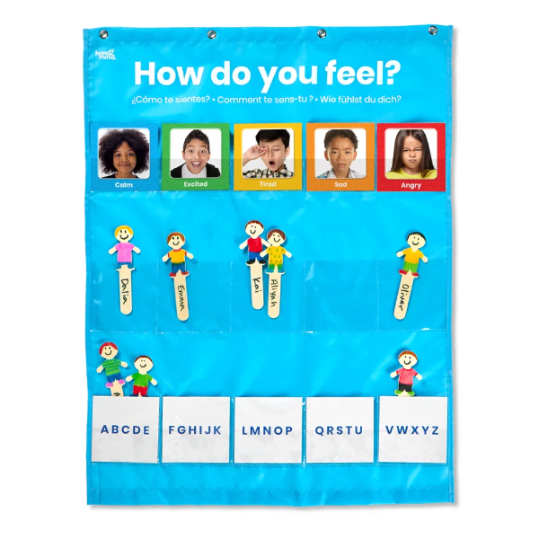 Hand2Mind Express Your Feelings Pocket Chart