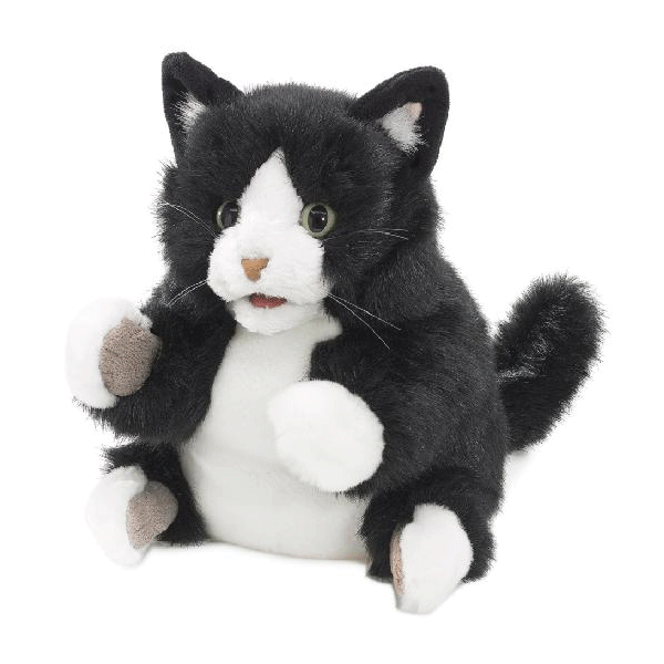 Folkmanis Puppets - Tuxedo Kitten