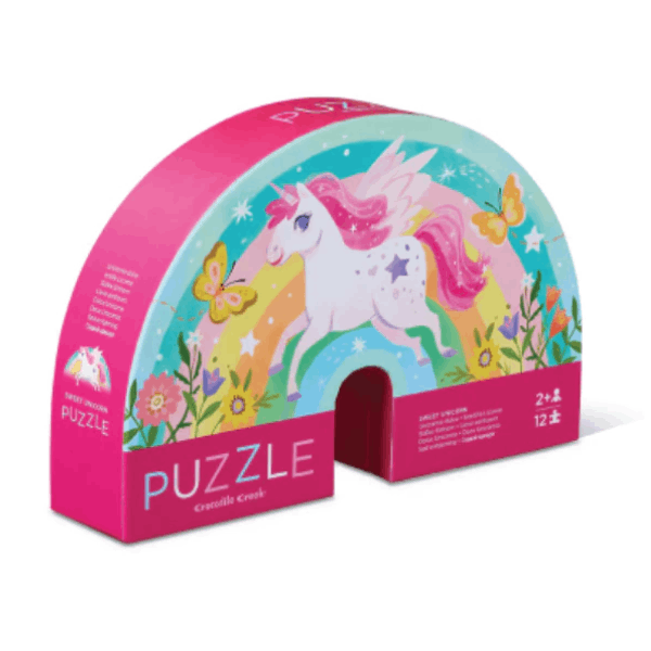 Crocodile Creek 12pc Mini Puzzle - Sweet Unicorn