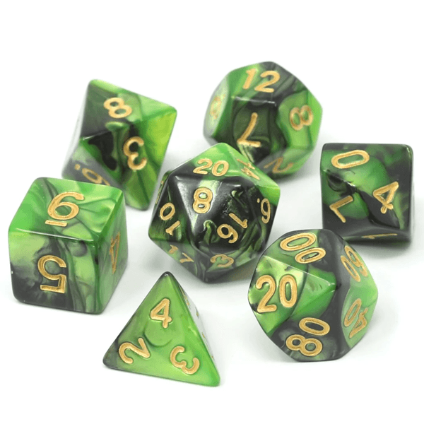 Die Hard Dice Polymer 7 Piece RPG Set - Shadow Goblin