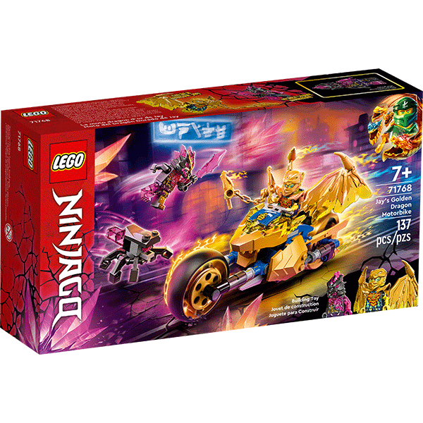 LEGO® NINJAGO® 71768 Jay’s Golden Dragon Motorbike