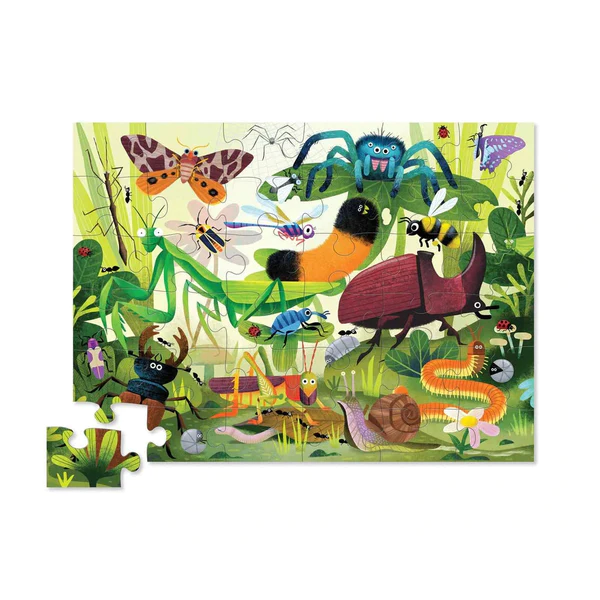 Crocodile Creek 36pc Floor Puzzle - Backyard Bugs