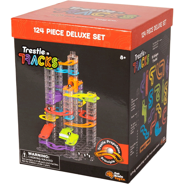 Fat Brain Toys Trestle Tracks Deluxe Building Set