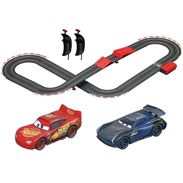 Carrera GO!!! Battery Operated Disney Pixar Cars Track Action Slot Car Race Track Set