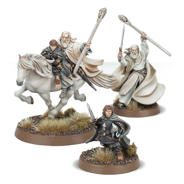 Middle-Earth Strategy Battle Game: Gandalf the White and Peregrin Took Miniature Set