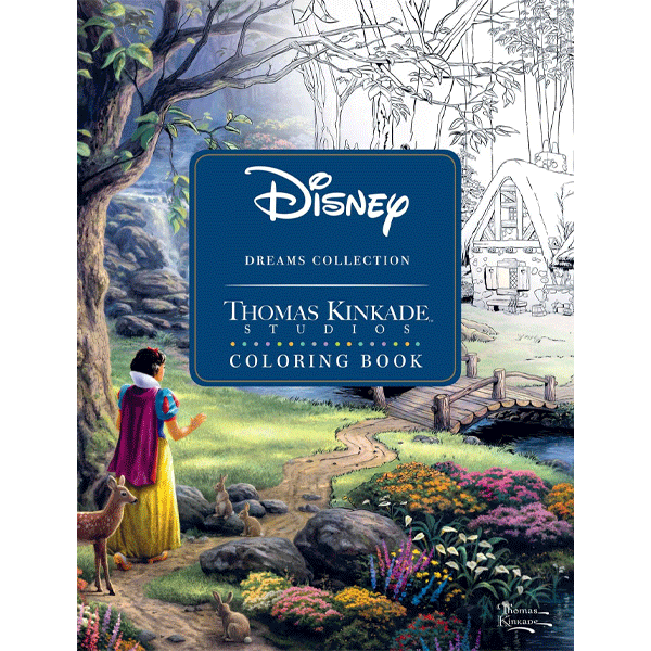 Disney Dreams Collection Thomas Kinkade Studios Coloring Book