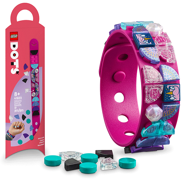 Discontinued LEGO® DOTS 41802 Unicorns Forever Bracelet