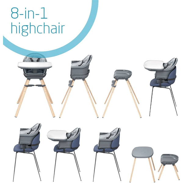 Maxi-Cosi Moa 8-in-1 High Chair Beyond Graphite