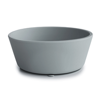 Mushie Silicone Suction Bowl (Stone)