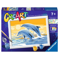 Ravensburger CreArt: Delightful Dolphins - Paint By Numbers