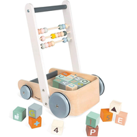 Janod Sweet Cocoon Push Cart with ABC Blocks