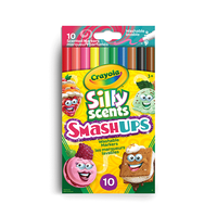 Crayola Silly Scents Smash-Ups Washable Slim Markers - 10 Count