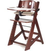 Keekaroo Height Right High Chair with Tray - Mahogany