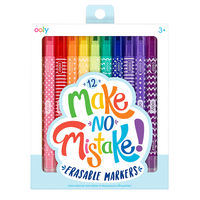 Ooly Make No Mistake! Erasable Markers - Set of 12
