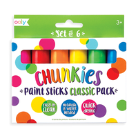 Ooly Chunkies Paint Sticks Classic Pack - Set of 6