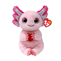 Ty Beanie Bellies - Locky Axolotl with Heart (Regular 8