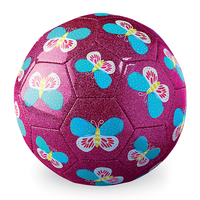 Crocodile Creek Size 3 Butterfly Glitter Soccer Ball