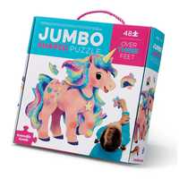 Crocodile Creek 48 Piece Jumbo Shaped Unicorn Puzzle