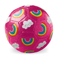Crocodile Creek Size 3 Rainbow Glitter Soccer Ball