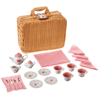 Schylling Butterfly Tea Set Picnic Basket