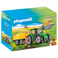 Playmobil Tractor with Trailer