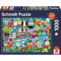 Schmidt Collage of Owls 1000 Piece Jigsaw Puzzle