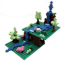 Plus-Plus Green Baseplate Duo