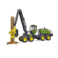 Bruder John Deere 1270G Harvester with One Tree Trunk