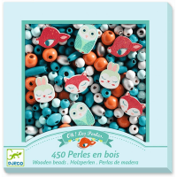 Djeco Wooden Beads for Jewellery Small Animals