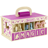 Breyer Reeves Unicorn Magic Wooden Stable Playset
