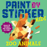 Workman Publishing Paint by Sticker Kids: Zoo Animals