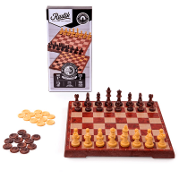 Rustik Magnetic Chess & Checkers (Peachwood Edition)