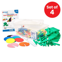 JR Education Single Student Math Manipulative Sets (Grade 3 - 5) 4 Sets