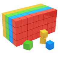 GeoMag Magicube Full Colour Bulk Classroom Pack (128 Pieces)