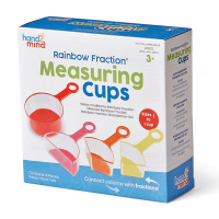 Hand2Mind Rainbow Fraction Measuring Cups - Set of 4