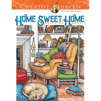 Creative Haven Home Sweet Home Colouring Book