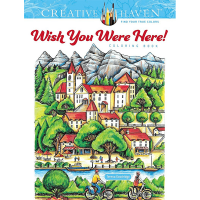 Creative Haven Wish You Were Here! Colouring Book