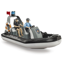 Bruder BWorld Police Boat with Beacon and 2 Figures