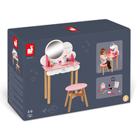 Janod Little Miss Vanity Case - 9 Piece Pretend Play Set - Ages 3+ - J06514