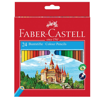 Faber & Castell Classic Colour Buntstifte Coloured Pencils (Cardboard Wallet of 24)